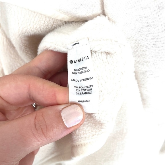 Athleta Cozy Karma Wrap Cardigan Sweater M Cream Oatmeal - Picture 10 of 12